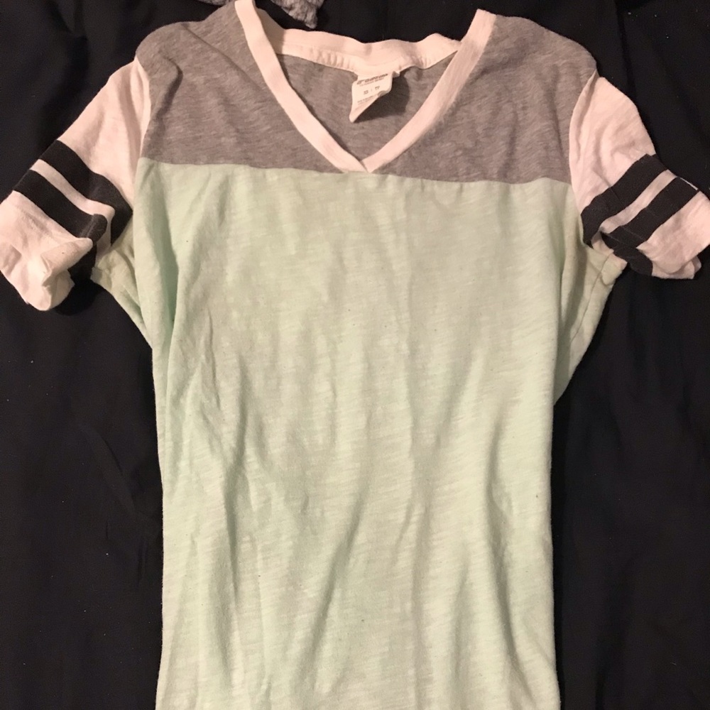 Mint green PINK tee